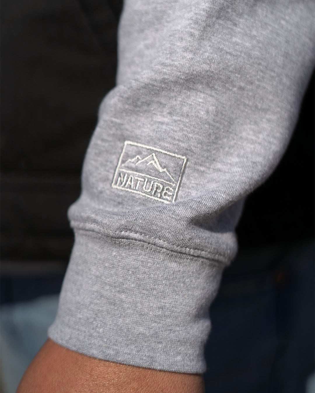 script hoodie heather