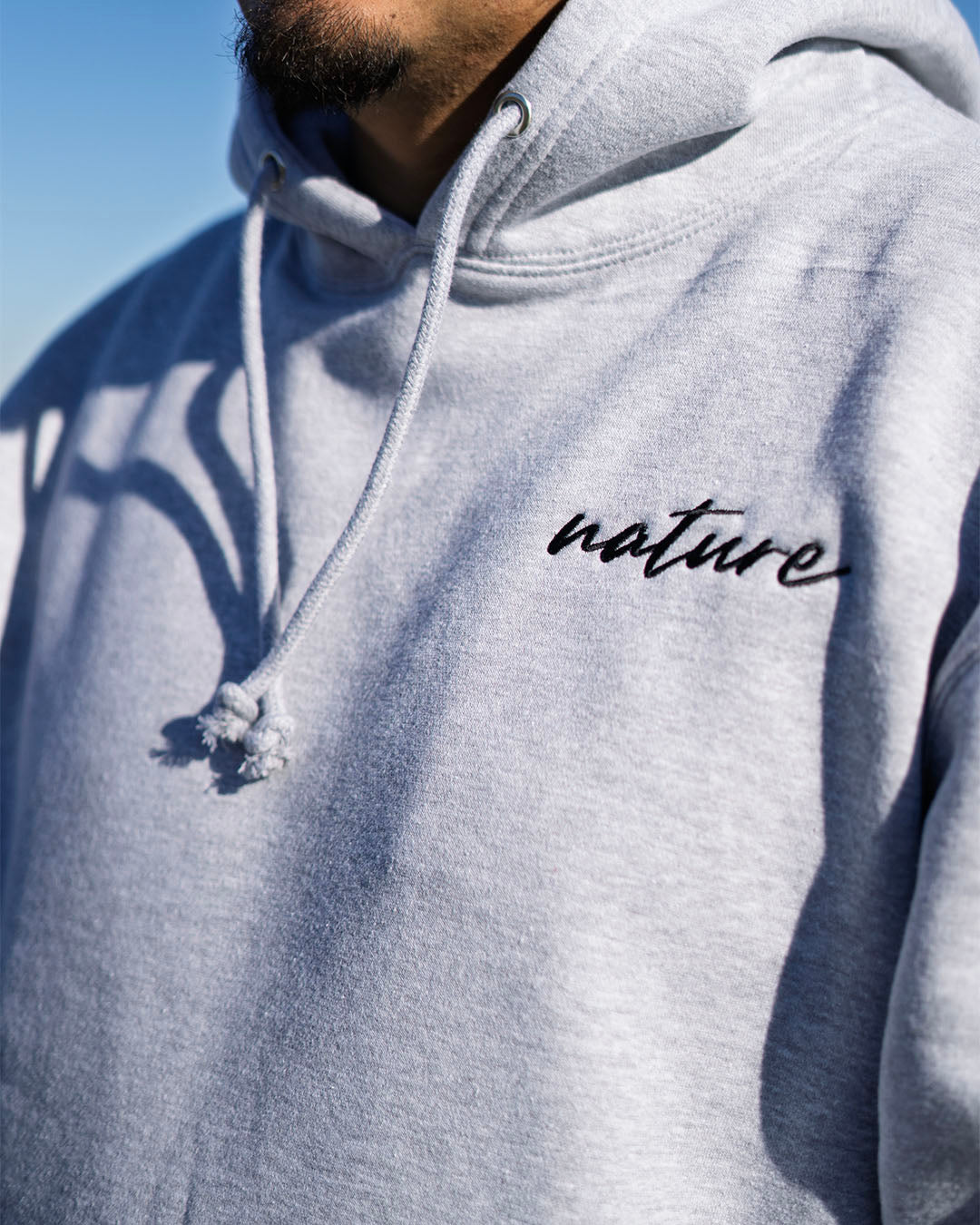 script hoodie heather