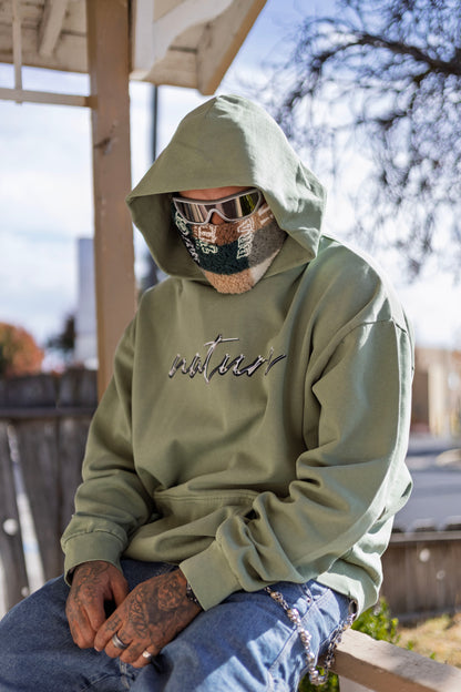 chrome hoodie green