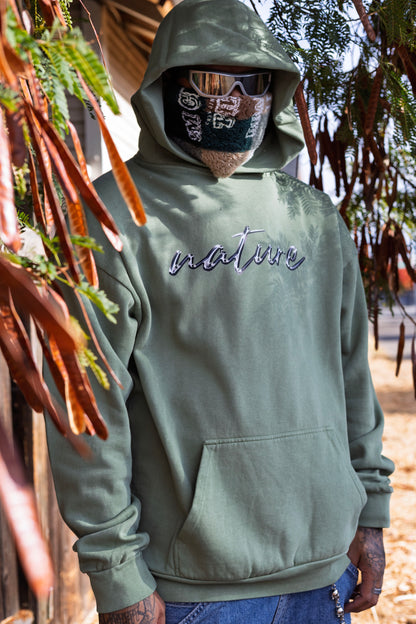 chrome hoodie green